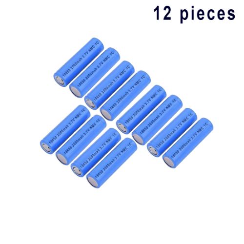 18650 NMC Cell 3.7V 2000 mAh 1C ( Pack of 12 )